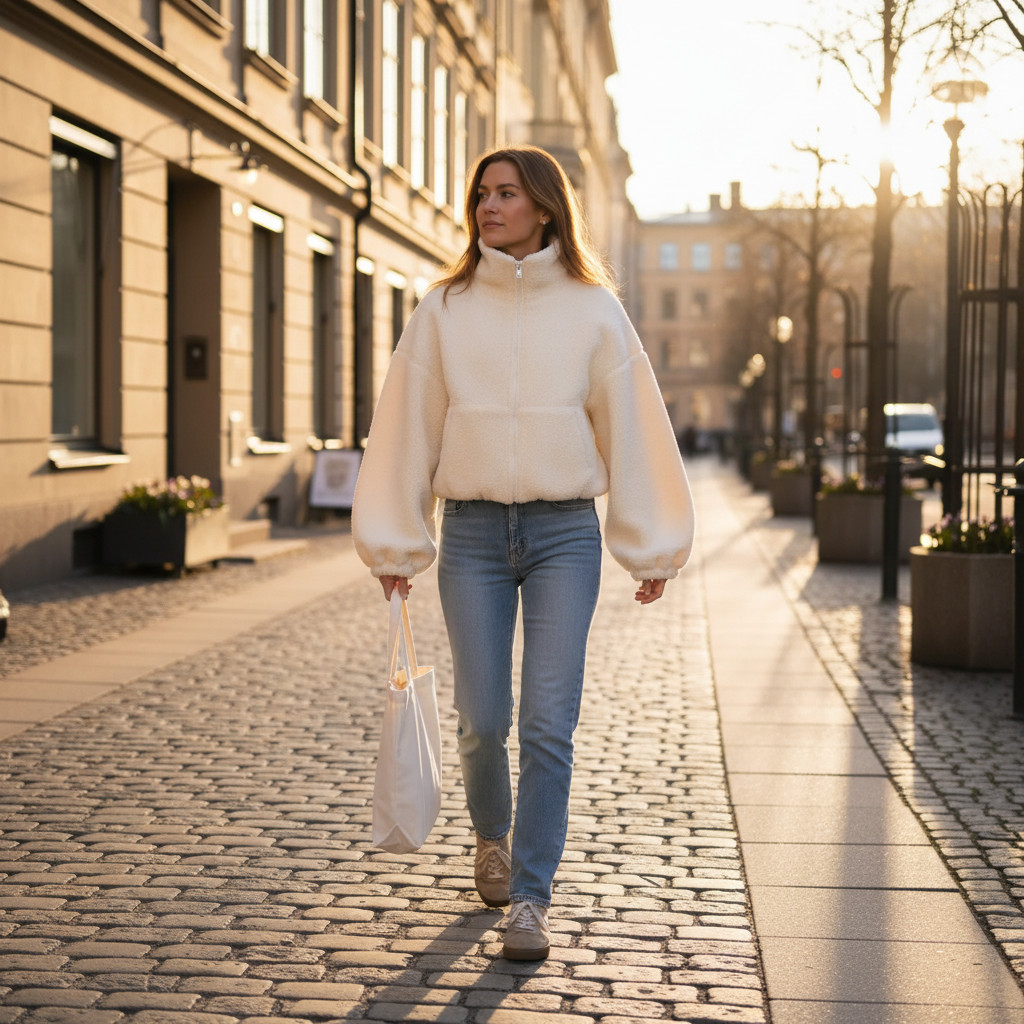 Vilda™ - Varm Teddy jacka