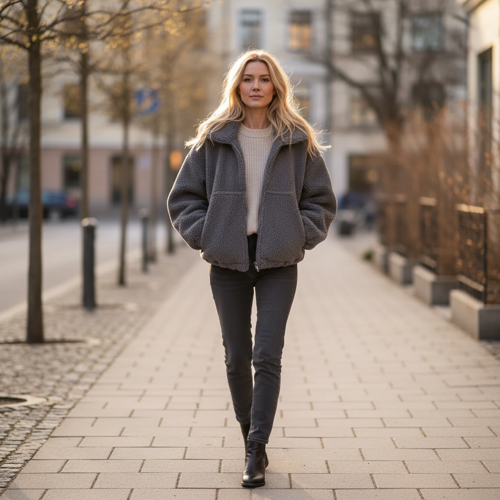 Vilda™ - Varm Teddy jacka